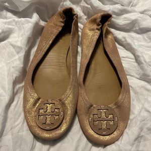 Tory Burch Shimmer Pink Flats